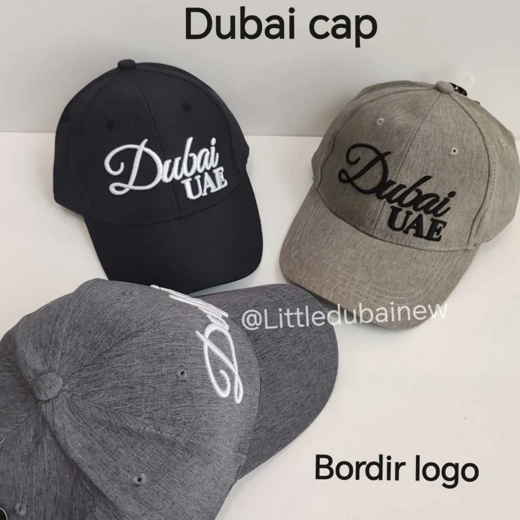 Topi Dubai Cap Bordir Logo